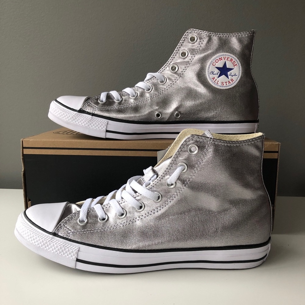 New Men’s converse Silver All Stars!